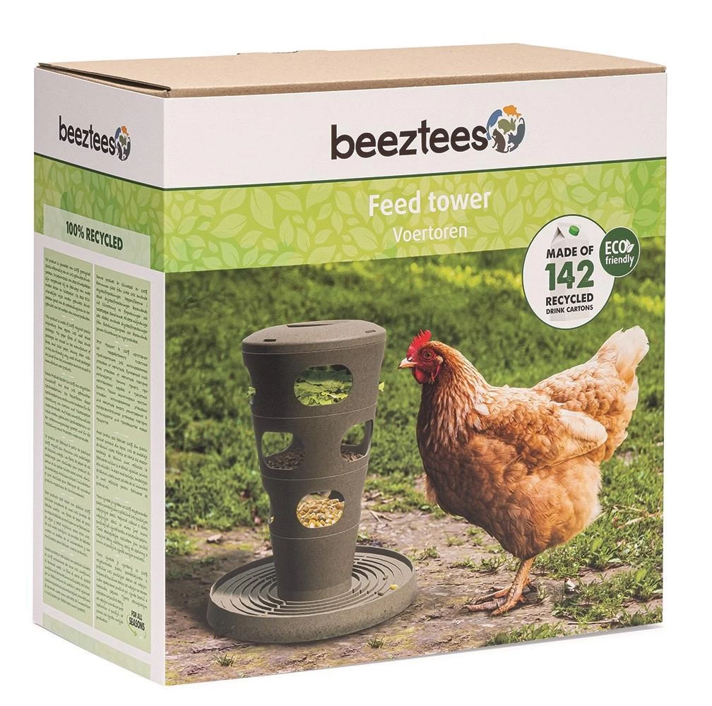 Beeztees Voertoren Kip Grijs 2 Beeztees Voertoren Kip Grijs - Afbeelding 2