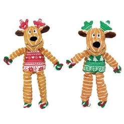 Kong Kerst Floppy Knot Reindeer Assorti S/M