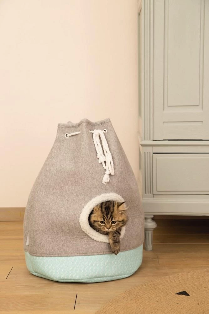 Beeztees Kittenhuis Flo Grijs 2 Beeztees Kittenhuis Flo Grijs - Afbeelding 2