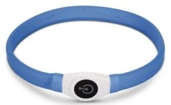 Beeztees Veiligheidshalsband Glowy Blauw