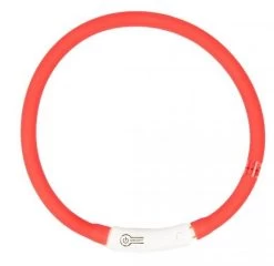 Duvo Lichthalsband Siliconen Rood