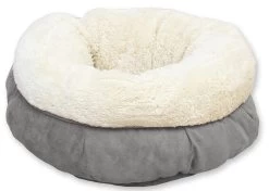 All For Paws Lambswool Donut Bed Grijs