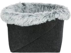 TRIXIE Kattenmand Harvey <br>Antraciet/Wit-Zwart