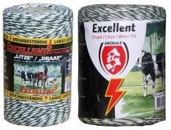 Draad Excellent 200 M Wit / Donker Groen