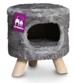 Petrebels Poef Kings & Queens Victoria 45 Royal Grey