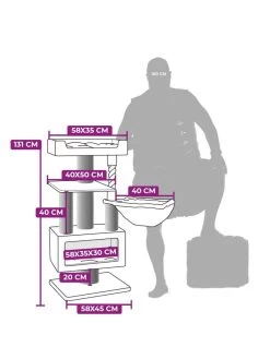 Petrebels Krabmeubel Lucky Bastards Parklane 131 Cream -Huisdier Verkoop Winkel 431357afmetingen WEB 1