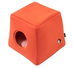 51 Degrees North Kattenhuis Color Blocking Orange-furr -Huisdier Verkoop Winkel 51DN Sleep 20S Color Blocking Cat House Orange Furr 45x45x42cm 51SCBCH01 Top
