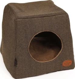 Huisdier Verkoop Winkel 17 51 Degrees North Kattenhuis Herringbone Brown/black