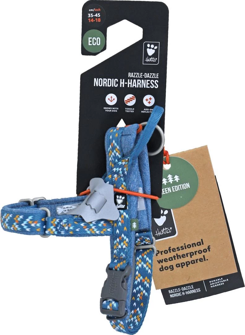 Hurtta H-harnas Razzle Dazzle Bilberry 2 Hurtta H-harnas Razzle Dazzle Bilberry - Afbeelding 2