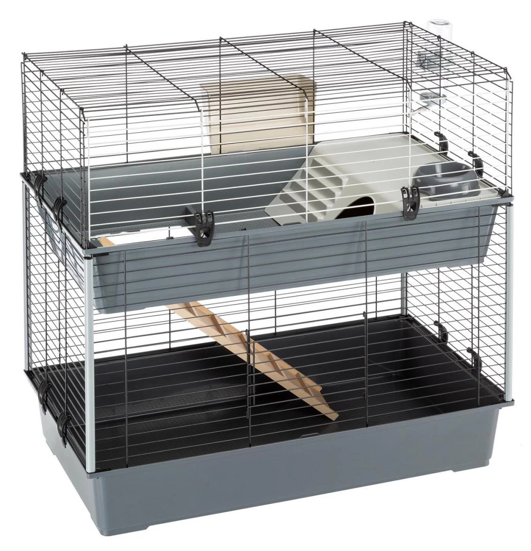 Ferplast Binnenhok Rabbit 100 Dubbel 1 Ferplast Binnenhok Rabbit 100 Dubbel