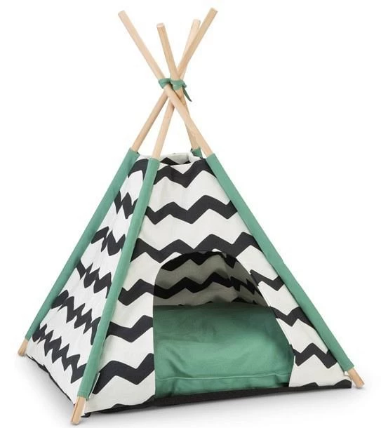 Beeztees Tipi Kioni Zwart/wit/groen 1 Beeztees Tipi Kioni Zwart/wit/groen