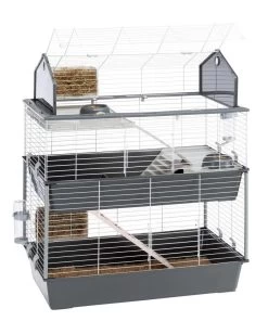 Ferplast Knaagdierkooi Barn 100 Double Grijs