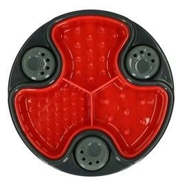 Eat Slow Live Longer Voerbak Puzzle And Feed Red 1 Eat Slow Live Longer Voerbak Puzzle And Feed Red