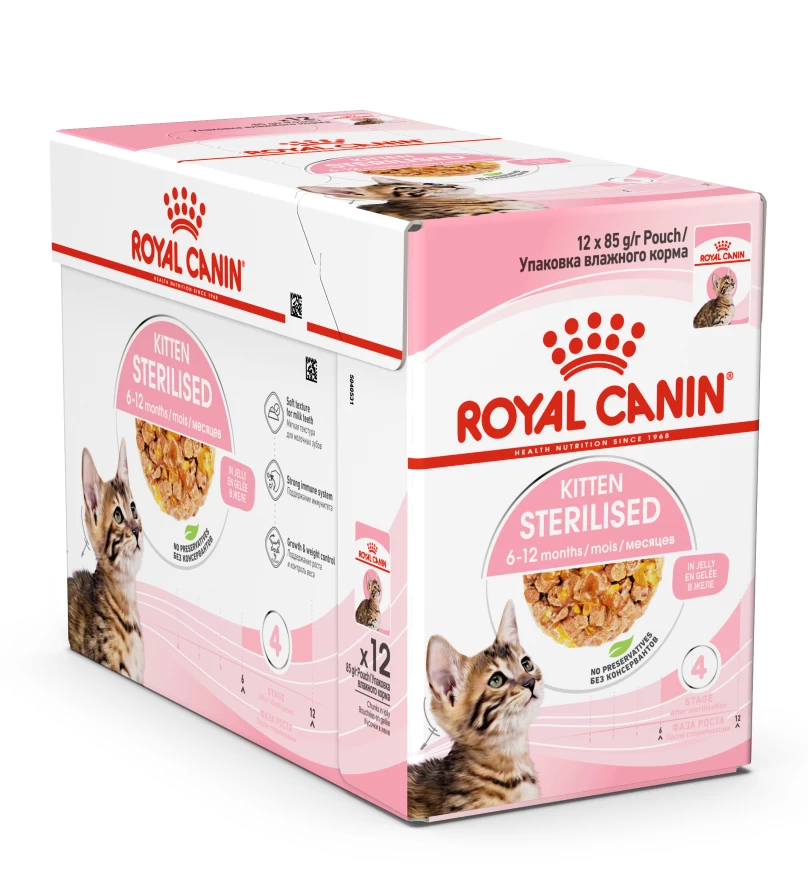 Royal Canin Kattenvoer Kitten Sterilised Jelly <br>12 X 85 Gr