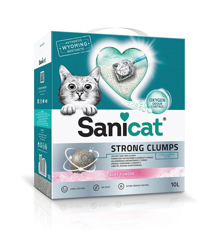 Sanicat Kattenbakvulling Strong Clumps 10 Ltr 1 Sanicat Kattenbakvulling Strong Clumps 10 Ltr