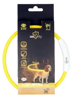 Duvo Lichthalsband Nylon Geel -Huisdier Verkoop Winkel geel 45 cm