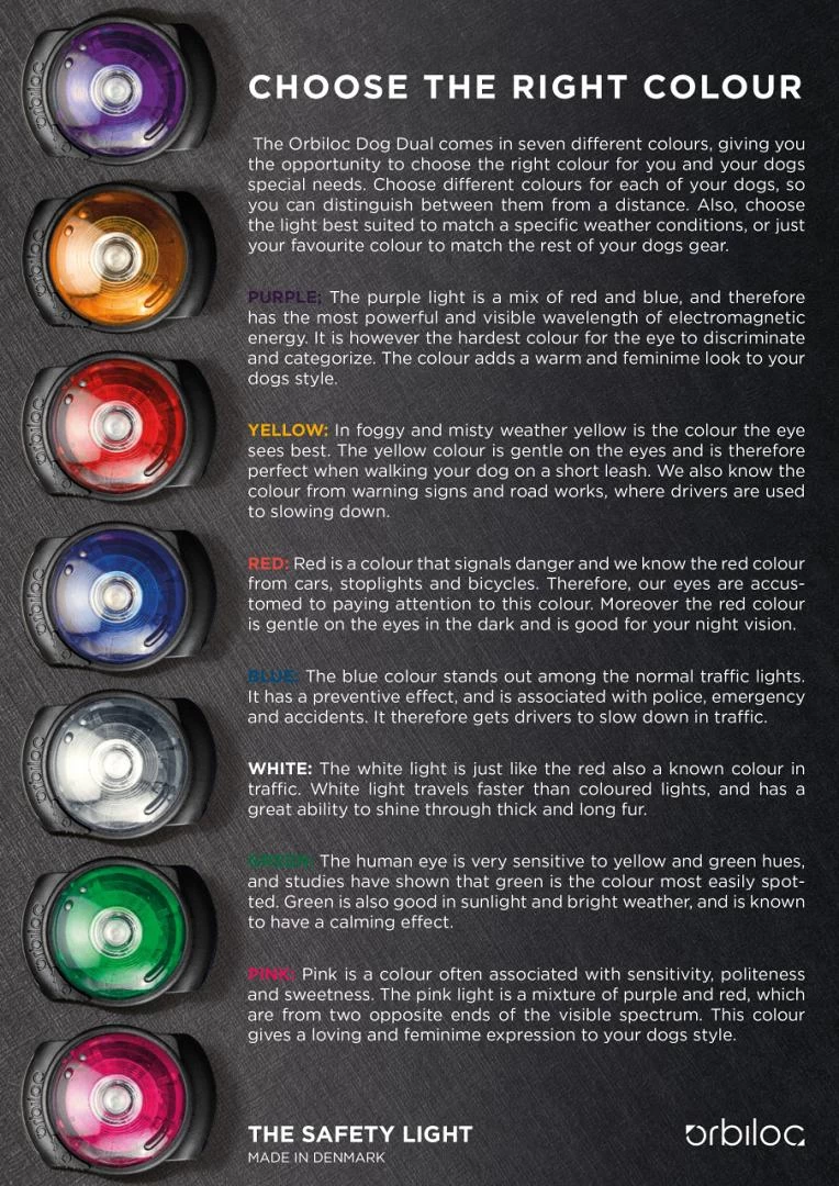 Orbiloc Safety Light Dog Dual Wit - Afbeelding 2