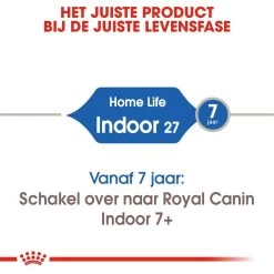 Royal Canin Kattenvoer Indoor 27 2 Kg -Huisdier Verkoop Winkel royal canin indoor 27 volwassen kat binnenkatten hero image 9 1