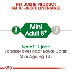 Royal Canin Hondenvoer Mini Adult 8+ 2 Kg -Huisdier Verkoop Winkel royal canin mini adult 8plus volwassen hond kleine hondenrassen vanaf 8 jaar hero image 9
