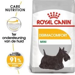 Royal Canin Hondenvoer Derma-comfort Mini 8 Kg -Huisdier Verkoop Winkel royal canin mini dermacomfort volwassen hond vacht en huid hero packshot