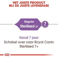 Royal Canin Kattenvoer Sterilised 37 4 Kg -Huisdier Verkoop Winkel royal canin sterilised 37 volwassen kat castratie sterilisatie hero image 9